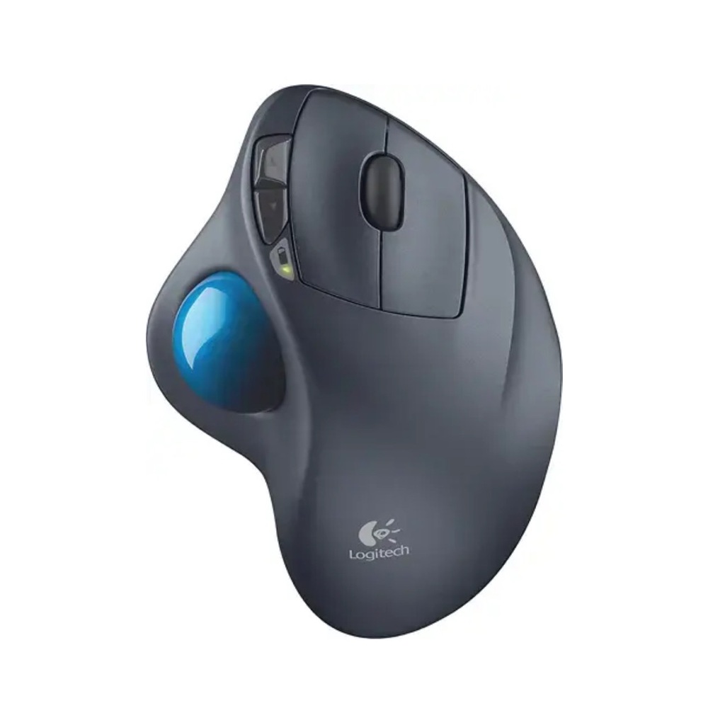 Logitech Wireless Trackball Mouse - Black and Blue